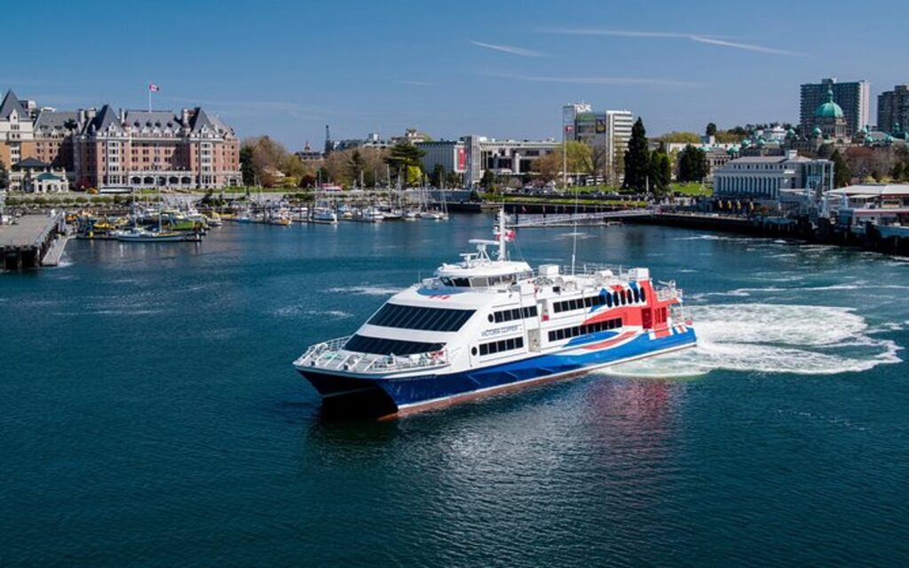 the Victoria Clipper ferry between Seattle and Victoria.